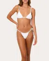 La Porte Chloe Tonga Bikini Bottom In White