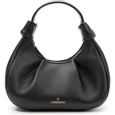 La Portegna Anita Hobo Bag In Black