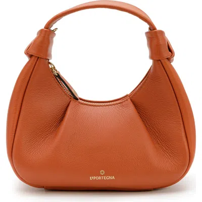 La Portegna Anita Hobo Bag In Orange