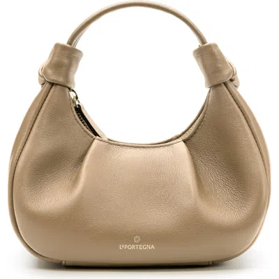 La Portegna Anita Hobo Bag In Sand