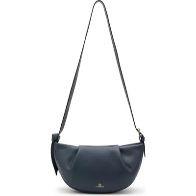 La Portegna Claudia Adjustable Strap Shoulder Crossbody In Blue