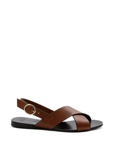 La Portegna Emilia Crossover-strap Sandals In Multi