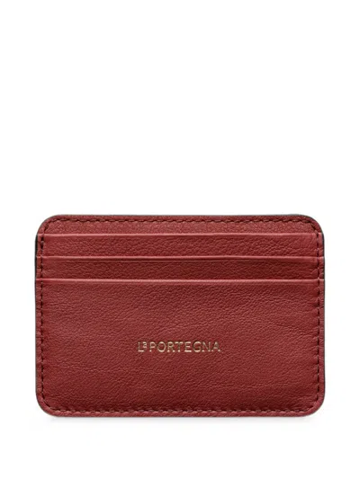 La Portegna Humphrey Card Holder In Orange