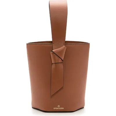 La Portegna Julieta Shoulder Bag Minimalist Lines And Timeless Design In Brown