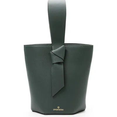 La Portegna Julieta Shoulder Bag Minimalist Lines And Timeless Design In Green