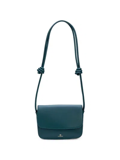 La Portegna Lucía Knotted Shoulder Bag In Green