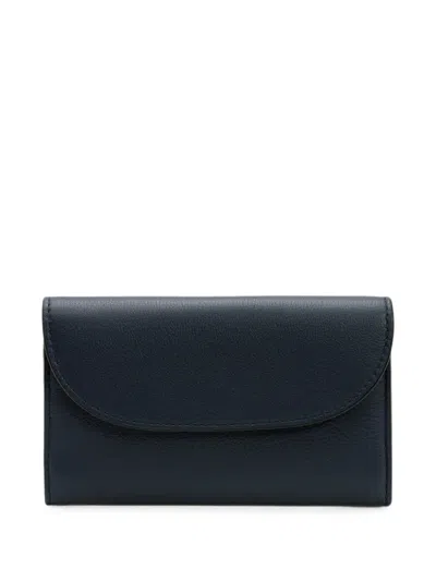 La Portegna Lucía Leather Wallet In White