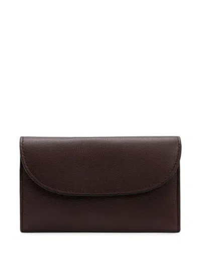La Portegna Lucía Leather Wallet In Red