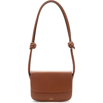 La Portegna Lucia Shoulder Bag With Sliding Knots In Brown