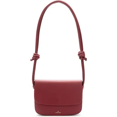 La Portegna Lucia Shoulder Bag With Sliding Knots In Red