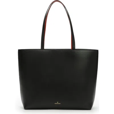 La Portegna Olivia Tote Vegetable Tanning In Black