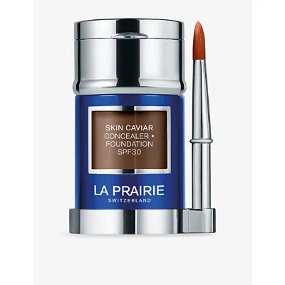La Prairie Nutmeg Skin Caviar Complexion Concealer Foundation Spf30 30ml In Brown