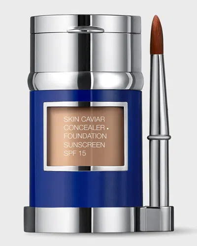 La Prairie Skin Caviar Concealer + Foundation Spf 15, 1 Oz. In Soleil Peche