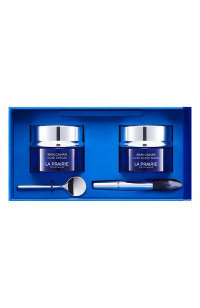 La Prairie Skin Caviar Day & Night Firming Duo Limited Edition Set $630 Value In Transparent