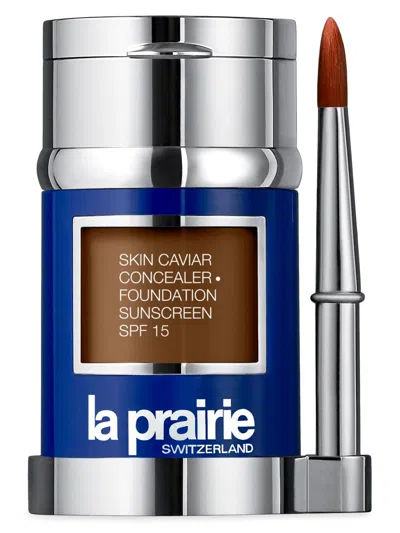 La Prairie Women's Skin Caviar Concealer Foundation Sunscreen Spf 15 In Warm Chestnut