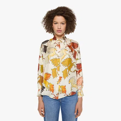La Prestic Ouiston Brooks Shirt Chevaux De Feu Ecru In White