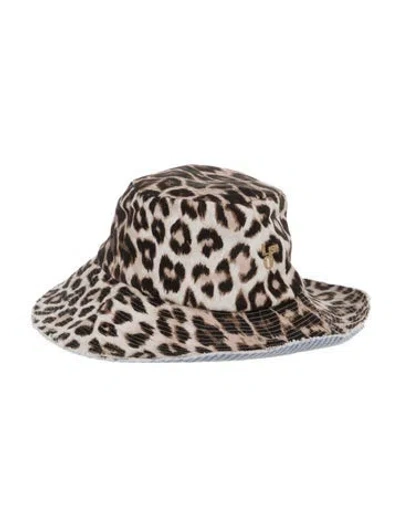 Pre-owned La Prestic Ouiston Bucket Hat In Brown