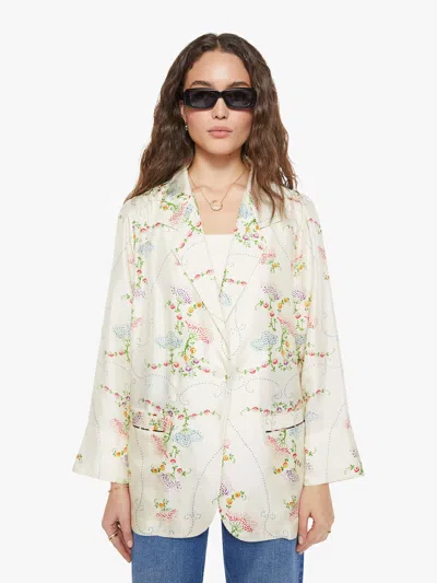 La Prestic Ouiston Elichou Blazer Broderie Ecru In Multi