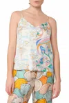 La Prestic Ouiston Fragola Top In Mix L.a. Sunset Sky In White
