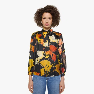 La Prestic Ouiston Francoise Shirt Chevaux De Feu Noir In Black