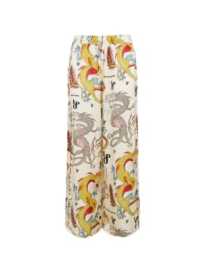 La Prestic Ouiston Giudecca Dragon-print Trousers In Multi