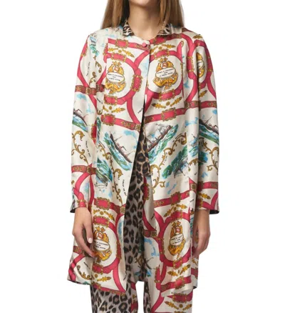 La Prestic Ouiston Libertie Reversible Jacket In Attechement/panther In Multi