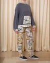 La Prestic Ouiston Lucky Pants In Mix Attachement Jaune In Multi