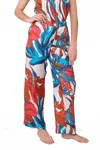 La Prestic Ouiston Lucky Pants In Mix Spice White Lily In Multi