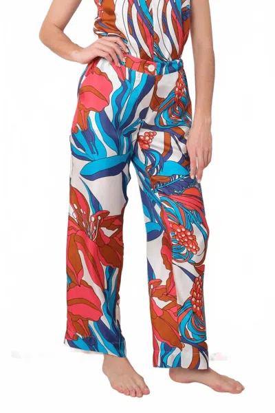 LA PRESTIC OUISTON LUCKY PANTS IN MIX SPICE WHITE LILY