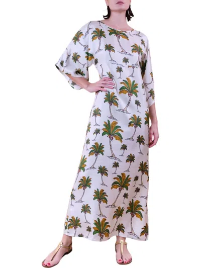 La Prestic Ouiston Midday Dress In Palmier Ecru Pamec In Multi