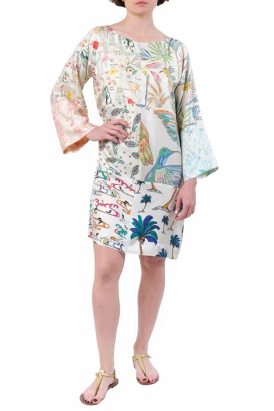 La Prestic Ouiston Mila Mini Dress In Mix Botaniste In Multi