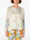 La Prestic Ouiston Mix-print Blouse In Neutrals