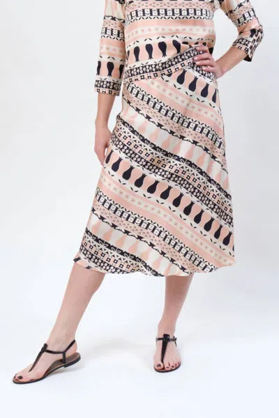 La Prestic Ouiston Nola Skirt In Tulipe Rose In Multi