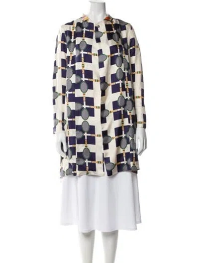 Pre-owned La Prestic Ouiston Printed Evening Jacket In Multi