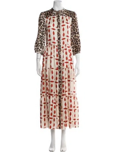 Pre-owned La Prestic Ouiston Silk Long Dress