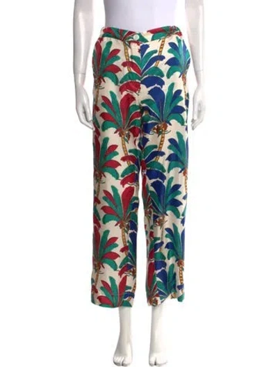 Pre-owned La Prestic Ouiston Silk Wide Leg Pants W/ Tags