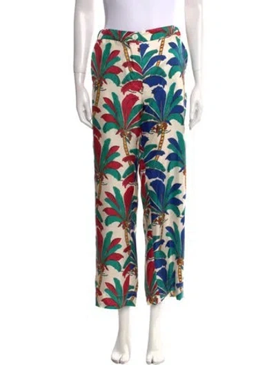 Pre-owned La Prestic Ouiston Silk Wide Leg Pants W/ Tags