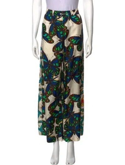 Pre-owned La Prestic Ouiston Silk Wide Leg Pants W/ Tags In Black