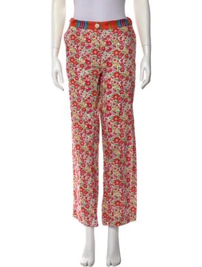 Pre-owned La Prestic Ouiston Vintage Wide Leg Pants In Pink