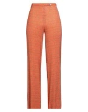 La Prestic Ouiston Woman Pants Charcoal Size 3 Viscose, Elastane In Orange