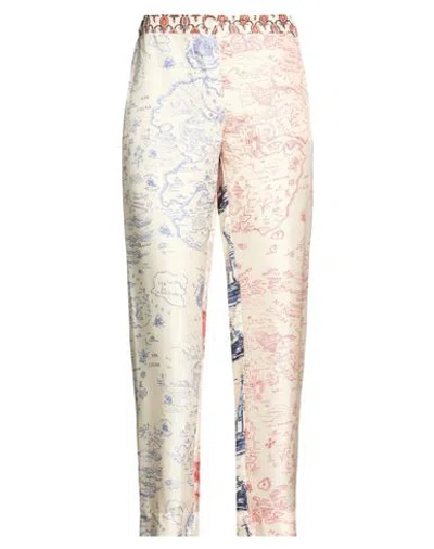 La Prestic Ouiston Woman Pants Ivory Size 0 Silk In White