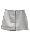 La Prestic Ouiston Women's Clara Lh Mini Skirt In Blanc In Gray