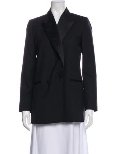 Pre-owned La Prestic Ouiston Wool Blazer In Black