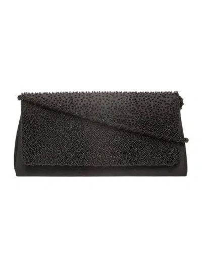 Pre-owned La Regale Sequins Clutch In Black