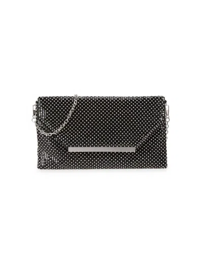 La Regale Women's Crystal Embellished Convertible Clutch In Black
