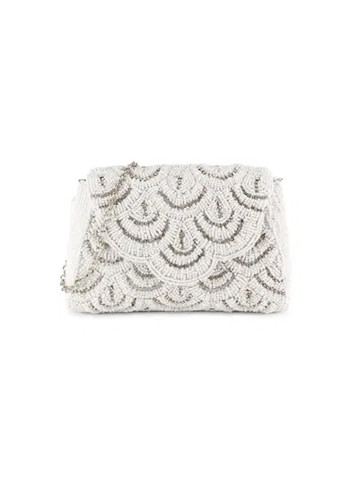 La Regale Women's Mini Embellished Crossbody Bag In Ivory