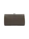 La Regale Women's Pin Tucks Convertible Clutch In Bronze