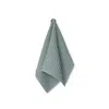 La Reina Green Waffle Bath Sheet Sage Small Sheet