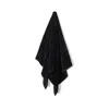 La Reina Velour Bath Towel Black Medium Set