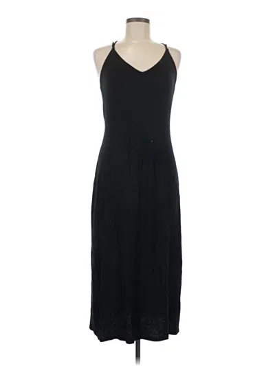 Pre-owned La Relaxed Casual Dress In Black